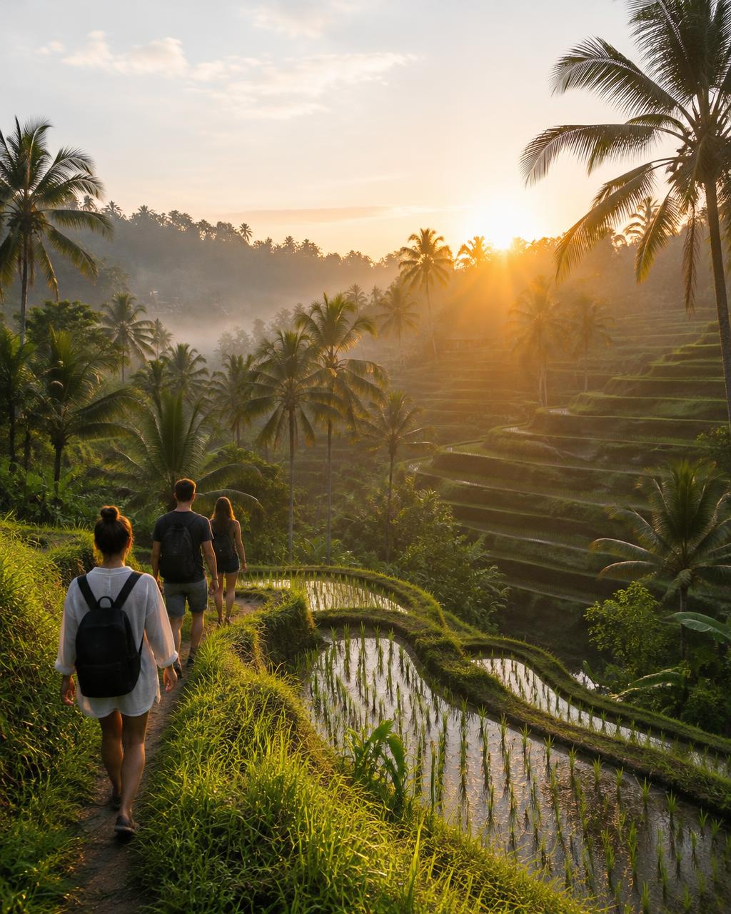 Travelers in Bali